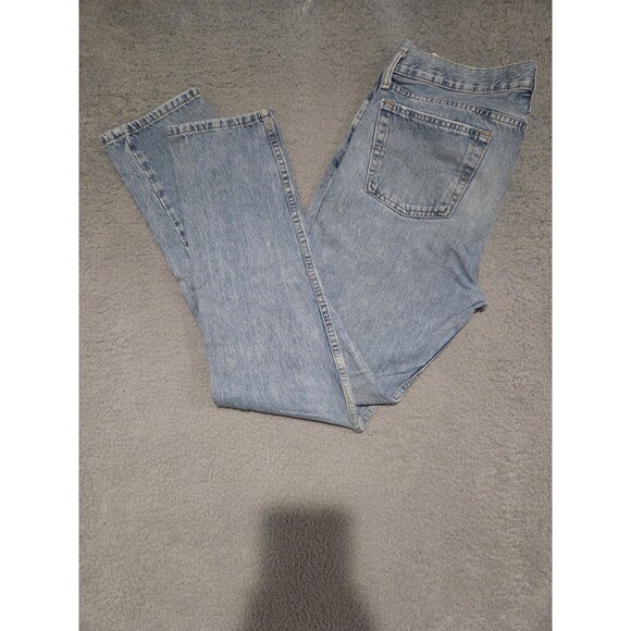 Levis 510 Jeans Mens 34x34(32x30) Light Wash Blue Skinny Fit Tapered Skater - Picture 1 of 7